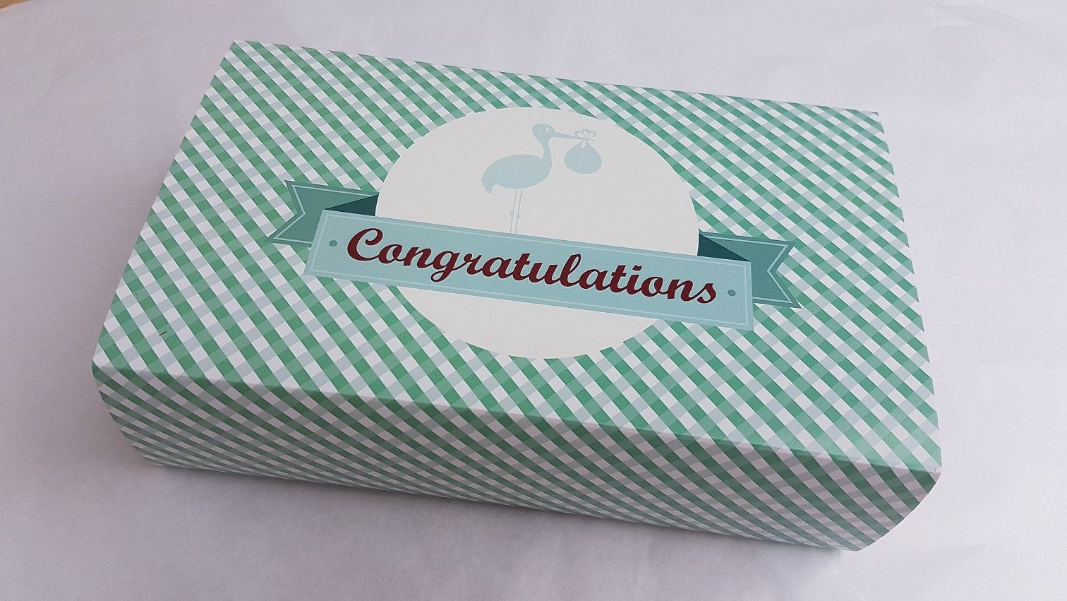 Congratulations New Baby (Blue) Gower Cottage Brownies