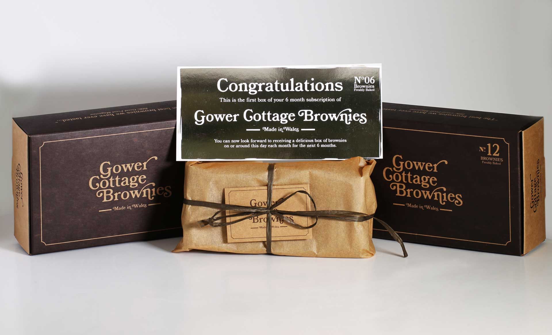 Subscription (6 Month Variety) Gower Cottage Brownies 