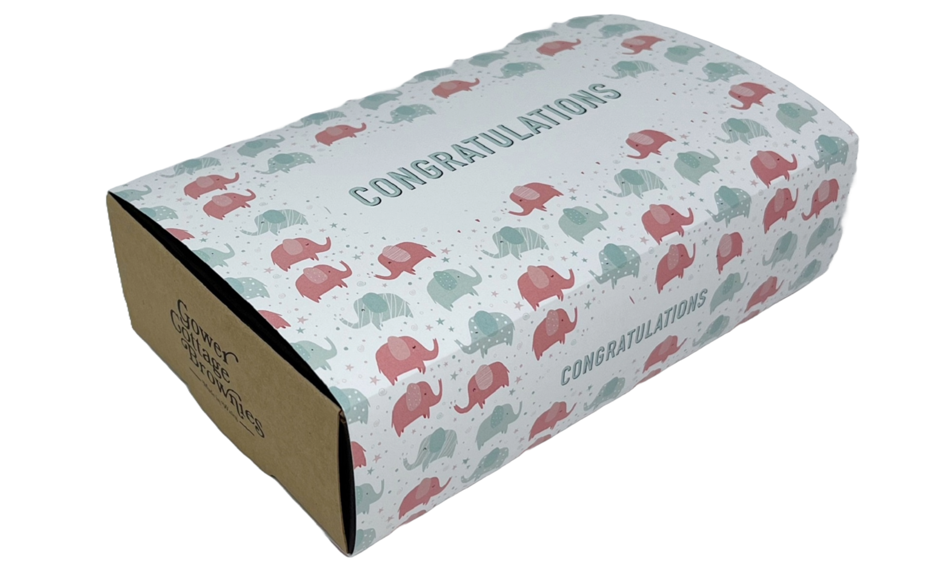 Gift Wrapped - Congratulations New Baby Gower Cottage Brownies